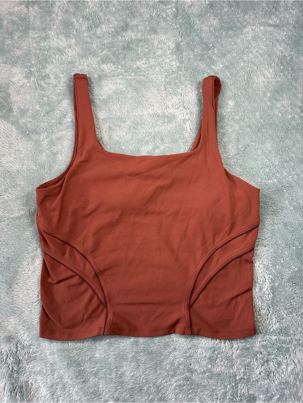 Lululemon Cropped Tank with Shelf Bra